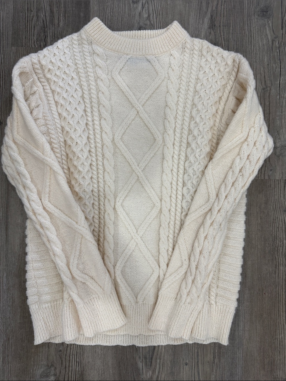 Aelfric Eden Cream Cable Knit Sweater